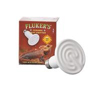 Fluker's Emisor de calor de cerámica, foco de calefacción infrarroja natural para reptiles, 100 W