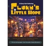 Fluky's Little Hope:: A Cozy Cat Coloring Book with Gentle Affirmations, Quotes to Color, and Tiny Lights for Hard Days