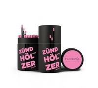 Flundertje Cerillas de Hamburgo, 10 cm de largo, cerillas grandes para velas y chimeneas, regalo de alta calidad (rosa)