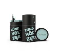 Flundertje Cerillas de Hamburgo - Cerillas de 10 cm de largo, cerillas grandes para velas y chimeneas, regalo de alta calidad (turquesa)