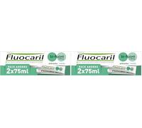 Fluocaril Bi-Fluoré 145 mg Pasta Dentífrica Anticaries Menta Esmalte Reforzado, Dientes Fuertes, Eficacia Clínicamente Probada, Aliento Fresco Pack de 2x75 ml (Paquete de 2)