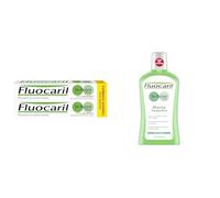 Fluocaril Bi-Fluoré 250 mg Pasta Dentrífica Anticaries Sabor Menta Previene la caries dental, Eficacia Clínicamente Probada Pack de 2x125 ml + FLUOCARIL Colutorio Bi-Fluore 500ml