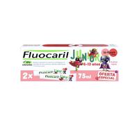 Fluocaril Junior Dentífrico Frutos Rojos 2x75ml