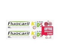 Fluocaril Kids Pasta de Dientes Bifluorada 3-6 Años 2 x 50ml Gel Fresa