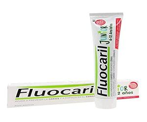 FLUOCARIL P&G Pastas de Dientes Junior Gel Frutos Rojos 75ML, Negro, 75 ml (Paquete de 1), 75, 75 mililitro, 1