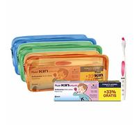 Fluor Kin Pack pasta dentífrica infantil anticaries fresa 75 ml+25 ml + cepillo y neceser
