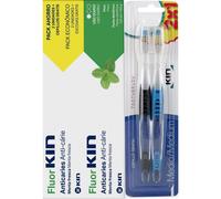 Fluor Kin Pasta Dentífrica Menta Fresca 2x125ml + 2 Cepillos