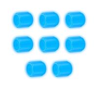 Fluorescent Glowing Tire Valve Caps - 8-Piece Luminescent Wheel Set, Standard Stem Covers, Night Driving Neon Bicycle Decoration, Light Charging SUV Sedan Rim Accessories | For Cars