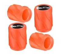 Fluorescent Tire Valve Caps - 4 Pieces LED Glowing Air Stem Covers for Vehicles | Car SUV Truck Wheel Accessories, Nighttime Safety, Decorative Alloy Valve Caps, Easy Installation, Automotive