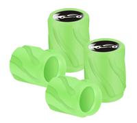 Fluorescent Tire Valve Caps - 4 Pieces LED Glowing Air Stem Covers for Vehicles | Car SUV Truck Wheel Accessories, Nighttime Safety, Decorative Alloy Valve Caps, Easy Installation, Automotive