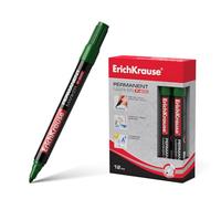 Fluorescentes marca ERICHKRAUSE modelo Erichkrause Marcador Permanente P-200 - Punta en Forma de Bala - Resistente al Agua y a los Rayos UV - Color Verde