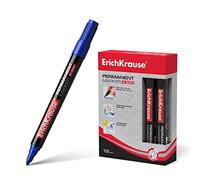 Fluorescentes marca ERICHKRAUSE modelo Erichkrause Marcador Permanente P-200 - Punta en Forma de Bala - Resistente al Agua y a los Rayos UV - Color Azul