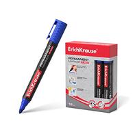 Fluorescentes marca ERICHKRAUSE modelo Erichkrause Marcador Permanente P-400 - Punta en Forma de Bala - Resistente a Multiples Superficies - Color Azul