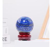Fluorite Ball Sphere and Quartz Hand Crystal Ball Home Feng Shui Decoration Accessory Crystal Stone,Lapis Lazuli-5cm