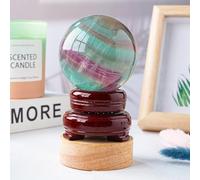 Fluorite Crystal Ball Chic Decorative Ornament for Office Home,A,50~60mm