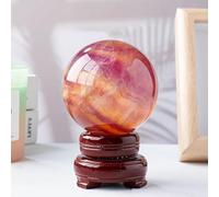 Fluorite Crystal Ball Chic Decorative Ornament for Office Home,B,50~60mm