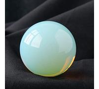 Fluorite Rough Stone Crystal Ball Rainbow for Decoration or Magic,Opal-5cm