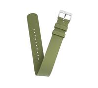 Fluoro - Correa de goma con y textura de lona para relojes Tudor, correa de repuesto duradera de una sola pieza para hombres y mujeres (verde, 20 mm)