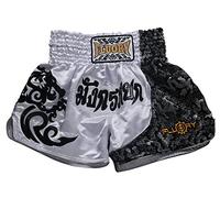 FLUORY Muay Thai Shorts, MMA Fight Shorts Ropa de Entrenamiento Jaula Lucha Grappling Artes Marciales Kickboxing Shorts Ropa