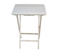 Flur Mesa Plegable portátil Plegable para jardín, Camping o terraza, de Madera, 48 x 38 x 66 cm, Color Madera Natural