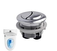 Flush Button, Stainless Steel Spring Press Toilet Flusher Top Push Button, Pusher Toilet Plunger Replacement Kit For Most Toilets, Easy To Install, Compatibility