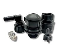 Flush-M Kit de Descarga de conexión rápida fueraborda para Mercury® - Compatible con Verado®, Pro XS®, FourStroke, SeaPro 75HP - 500HP y V10 - Material de Nailon Relleno de Vidrio Resistente y