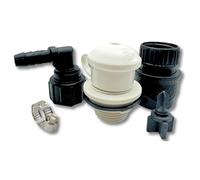 Flush-M Kit de Descarga de conexión rápida fueraborda para Mercury® - Compatible con Verado®, Pro XS®, FourStroke, SeaPro 75HP - 500HP y V10 - Material de Nailon Relleno de Vidrio Resistente y