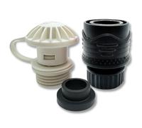 Flush-M Kit de descarga de conexión rápida fueraborda para Suzuki con junta de cubierta y conexión rápida- Compatible con todos los motores Suzuki de 25HP - 350HP - Nailon relleno de vidrio resistente