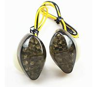 Flush Nount - Piloto Intermitente Señal de giro LED para Honda CBR 1000RR 900 929 954 600RR F4 F4i (humo)