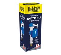 FLUSHDADDY Válvula de llenado ajustable anti sifón de entrada inferior NJ208 con cola de latón de 0.5 pulgadas,
