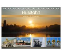 Flussfahrt Moskau - St. Petersburg (Tischkalender 2026 DIN A5 quer), CALVENDO Monatskalender: Einmalige Flussreise von Moskau nach St. Petersburg auf Wasserstraßen, Flüssen und Seen