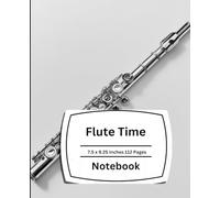 Flute Composition Notebook: Music Staff & Wide Ruled Pages for Students, Band Practice & Musicians (Flute Player Journal)