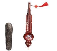 Flute Ethnic Instrument - Handmade Traditional Chinese Hulusi, 17,72 x 3,94 pulgadas de dos modos Wind Instrument for Music Enthusiasts, Students, Children, and Professional Players for Learning