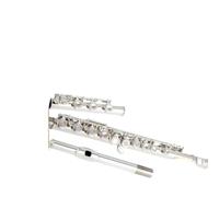 Flute Flauta profesional de orificio abierto y cerrado | Produce un tono rico y suave; sin esfuerzo para jugar(Nickel-plated)