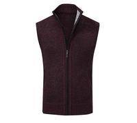 FlutVolt Chaleco de forro polar para hombre: chaleco acolchado de forro polar 5XL, chaleco ligero para trabajo, softshell, para otoño e invierno, ajustado, para hombre, rosso, 3XL