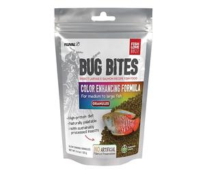 Fluval ALIMENTO para Peces - Bug Bites GRÁNULOS Formula REALZADOR Color (Ideal Peces Dorados) 125GR - 1,4-2mm