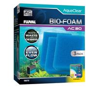 Fluval Bio-Foam Azul para Filtro Mochila para Acuario AquaClear AC20, 3 pc