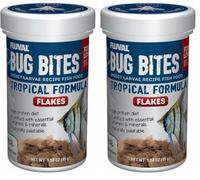 Fluval Bug Bites - Comida para Peces con lavas de Insectos, para Peces Tropicales, 45 g (Paquete de 2)