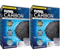 Fluval Carbón para Filtro Externo, 300 grs, 3 x 100, Razas Grandes (Paquete de 2)