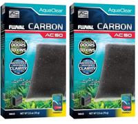 Fluval Carbón para Filtro Mochila para Acuario AquaClear AC50, 1 pc (Paquete de 2)