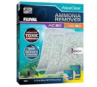 Carga Pack Ahorro Elimina Amoníaco para filtros mochila para acuario Fluval AquaClear AC20/30, 3pc