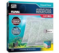 Fluval Eliminador de Amoniaco para Filtro Mochila para Acuario AquaClear AC50, 3 pc
