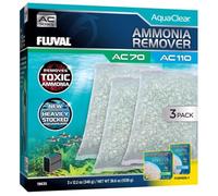 Fluval Eliminador de Amoniaco para Filtro Mochila para Acuario AquaClear AC70/AC110, 3 pc