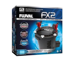 Fluval FX2 - Filtro de Acuario de Alto Rendimiento, filtración multietapa, Sistema de Cambio de Agua Alimentado Integrado y diseño de Bandeja de Cesta en Cesta