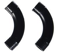 Fluval rígida manguera codo para filtro canister, 14-millimeter, gris, 2-Pack