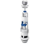 FLUVIA Descargador de Cisterna Universal con Base y Goma - Mecanismo WC Interrumpible, Montaje Fácil- Compatible con Cisternas de Doble Descarga-Base de Rosca-Goma de Cierre de Caucho modelo akua