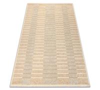FLUX 461.124.SA110 Alfombra de lana OSTA - Geométrica estructural loft beige / crema 200x300 cm