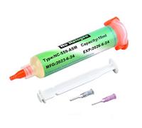 Flux Para Soldar EstañO,Flux Soldadura Electronica,Flux,Con Varilla De Empuje,Flujo sin limpieza para soldadura electrónica BGA LED SMD PCB de 138 ℃ (10 ml)