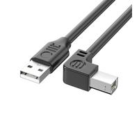 Fluxioxtna Cable USB 2.0 para impresoras y escáneres que garantiza una conexión rápida y segura, codo de 90 grados de alta 480 Mbps