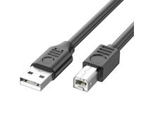 Fluxioxtna Cable USB 2.0 para impresoras y escáneres que garantiza una conexión rápida y segura, codo de 90 grados de alta 480 Mbps